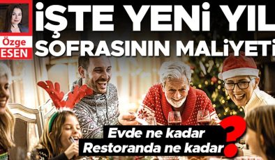 İşte yeni yıl sofrasının maliyeti
