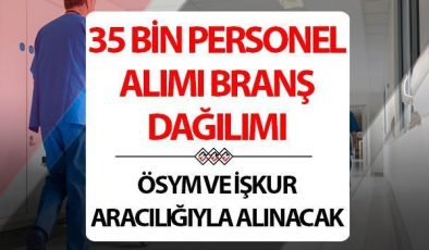 35 BİN SAĞLIK PERSONELİ BRANŞ DAĞILIMI BELLİ OLDU MU? Sağlık Bakanlığı 35 bin sağlık personeli ÖSYM tercih kılavuzu ne zaman yayımlanacak?