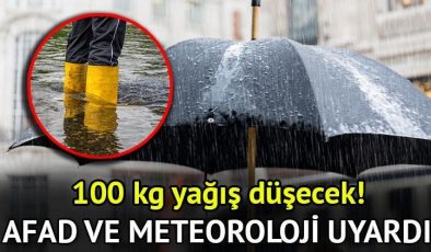 AFAD ve Meteoroloji’den şiddetli yağış uyarısı! Yarın (16 Ocak) yağmur yağacak mı, ne kadar sürecek, hangi saatlerde yağacak? Metrekareye 100 kg yağış düşecek