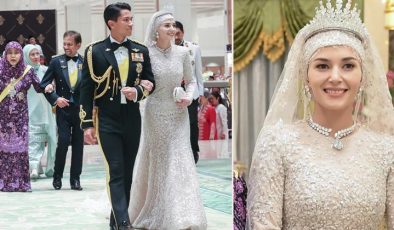 Bir düğüne bir gelinlik yetmedi… Heyecan içindeki genç kızı elmaslara boğdular