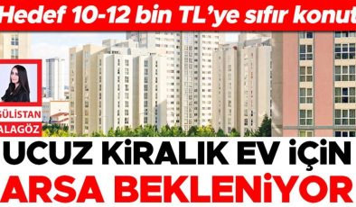Hedef 10-12 bin TL’ye sıfır konut: Ucuz kiralık ev için arsa bekleniyor