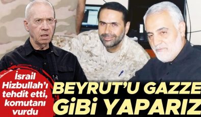 İsrail Hizbullah’ı tehdit etti, komutanı vurdu: Beyrut’u Gazze gibi yaparız