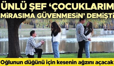 Ünlü şef ‘Çocuklarım servetime güvenmesin’ demişti… İlk gözağrısına kıyamadı: Oğluna dillere destan bir düğün yapacak