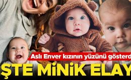 Aslı Enver kızının yüzünü gösterdi! İşte Elay bebek…