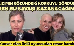Kansere yakalanan ünlü oyuncunun duygusal paylaşımı… Cesur bir savaşçı gibi saçlarını kendi kazıdı