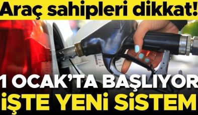 Araç sahipleri dikkat! 1 Ocak’ta başlıyor… İşte yeni düzenleme