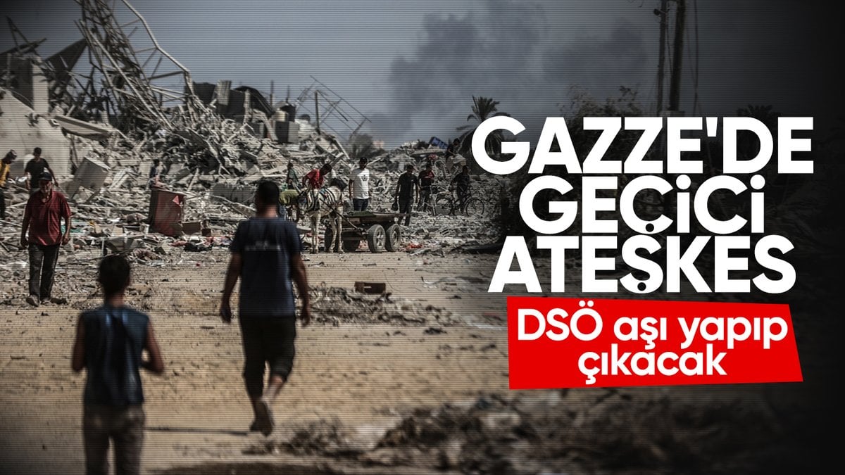 Çocuk felci aşılaması için Gazze’de geçici ateşkes