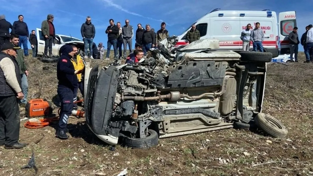 Çorum’da feci kaza! 1 ölü, 5 yaralı